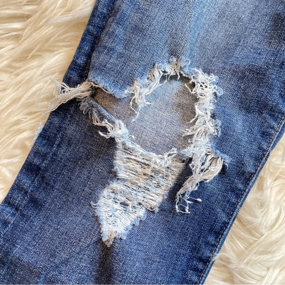 Madewell 9” high rise skinny distressed size 25 - Picture 4 of 7
